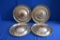 Set Of 4 1948 Chevrolet Accessory Wheel Covers, Pre-owned 16