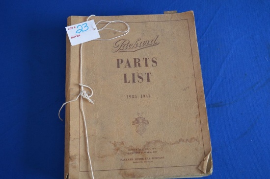 1935-1941 Packard Parts List