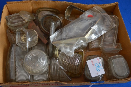 Lot Of Gm, Oldsmobile Clear Glass Back-up Lenses, Misc. Approx. 40 Pcs