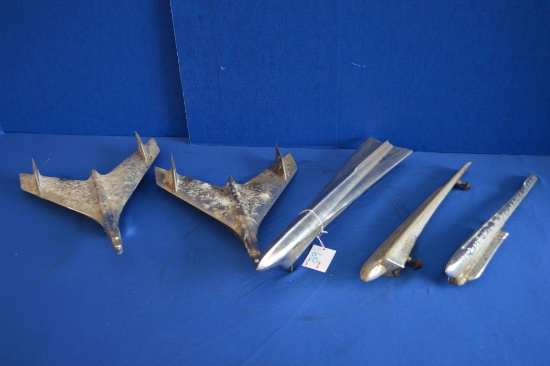 Lot Of 5 1950's & Other Hood Ornaments
