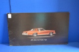 Chevrolet Dealer Showroom Cardboard Sign 1976 Monte Carlo Landau Coupe 18
