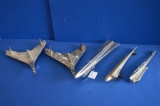 Lot Of 5 1950's & Other Hood Ornaments