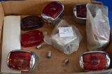 6 New Chevrolet Tail Light Housings With Lenses, 1940's, 1950's With 2 Extr