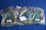 Lot Of 3 Pairs New Vent Window Deflectors, Turquoise Color, All Plastic