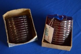 Pair Late 1940's Cadillac Glass Tail Light Lenses, Cb6212