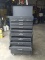 Black Matte Finish 11 Drawer, Lift Top and Lower Storage Tool Chest on Casters, Lockable - no Key