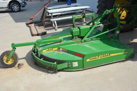 JD MX6 3 pt., 6 ft. Rotary Cutter, like new