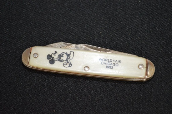 Ideal 1933 Worlds Fair, Chicago - Mickey Mouse Knife