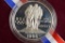 1995 Olympic Silver UNC $1.00 Cycling