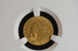 1915 Indead Head $2.50 Gold Piece: MS-61: NGC Graded