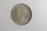 1883 No Cents Liberty Head 5 Cent, V Nickel: MS -64: NGC Graded
