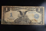 1899 Silver Cert. Large Bill Brown F233 Blk Eagle F-12 $1.00