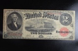 1917 USN Large Bill BRN F-58 Red Seal $2.00
