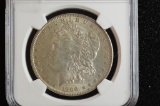 1890 AU-58, Morgan Silver Dollar: NGC Graded