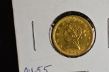 1851 Liberty $2.50 Gold Piece