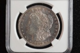 1886-S: AU-58, Morgan Silver Dollar: NGC Graded
