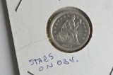 1857 Seated Liberty .10 Cent Starson OBN