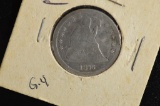 1876-CC, Seated Liberty .25 Cent