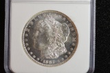 1887-S: MS-63, Morgan Silver Dollar: NGC Graded