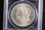 1885-CC: MS-63 - GSA Hoard Banded, Morgan Silver Dollar: PCGS Graded