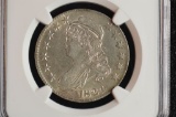 1824 - 50 Cent  AU-55 (CAP Bust): NGC Graded