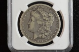 1892-CC: VG-10, Morgan Silver Dollar: NGC Graded