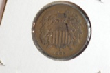 1864 .02 Cent Piece Large Letters