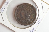 1851 Large .01 Cent (Possibly 51/81)