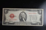 1928-$2 D U.S Note FR1505 Red Seal F-12