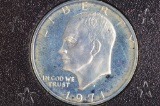 1971-S IKE #1.00 PRF. Silver $1.00 in Brown Box