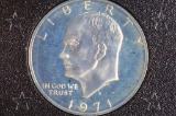 1971-S IKE #1.00 PRF. Silver $1.00 in Brown Box