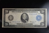 1914- 11K FRN Large Bill Blue Seal F1006 EF-40 $20.00 Garfield