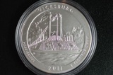 2011-P Silver UNC .25 Cent, 5 oz - Vicksburg Milit. Pis.