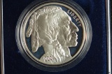 2001 UNC $1.00 Silver American Buffalo Indian w/ Box, 1 - Proof
