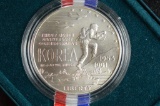 1991 Korean War Memorial UNC Silver $1.00