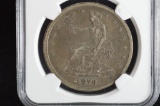 1878-S, XF-40, Seated Liberty Trading Dollar: NGC Graded