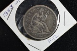 1853 Seated Liberty .50 Cent w/ Arrows & Rays