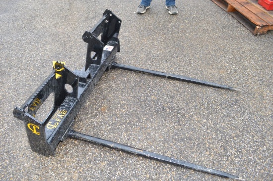 HS2 Skid Steer Hay Spears, Twin 3500# Spikes