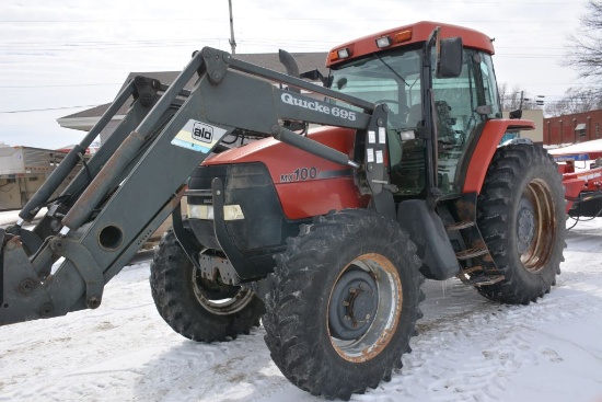 2000 Case IH MX 100 MFWD Tractor, 6700 hrs, Triple Hydraulics, Serviced Eve