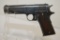 Colt, Mdl 1911, .45 cal, Semi Auto Pistol, US Army, w/ Clip, Flame Over Can