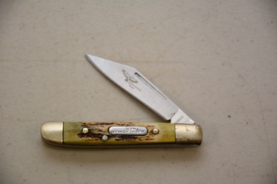 Appalachian Trail Bowie Handle Pocket Knife, Single Blade, 2 1/2" Blade Sta
