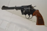 Colt Officers Model Match Revolver, 22 Cal LR with Wood Grips, 6 in. Barrel