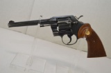 Colt, Official Police Revolver, 22 Cal LR CTG, with Wood Grips, SN#40165