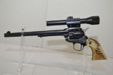 Ruger 22 Cal Single Six, Bone Type Grips, with Bushnell Phantom Scope, 9 1/