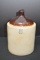 5 Gallon Crock Jug w/ Brown Cone