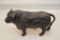 Cast Iron Bull Bank, Black