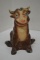 Chalk Figurine Bank of Ferdinand The Bull - no stopper