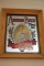 Framed Anheuser Busch Mirror with Beer Maid Holding Beer