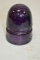 Amethyst Canadian Pacific Rail Road Insulator, cracked & Chipped