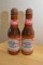 Vintage Budweiser Wooden Salt and Pepper Shakers, approximately 8 inches ta